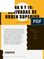 Fundamentos Matemáticos - Derivadas de Orden Superior-Máximos, Mínimos y Puntos de Inflexión