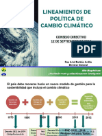 Lineamientos Poltica de Cambio Climatico