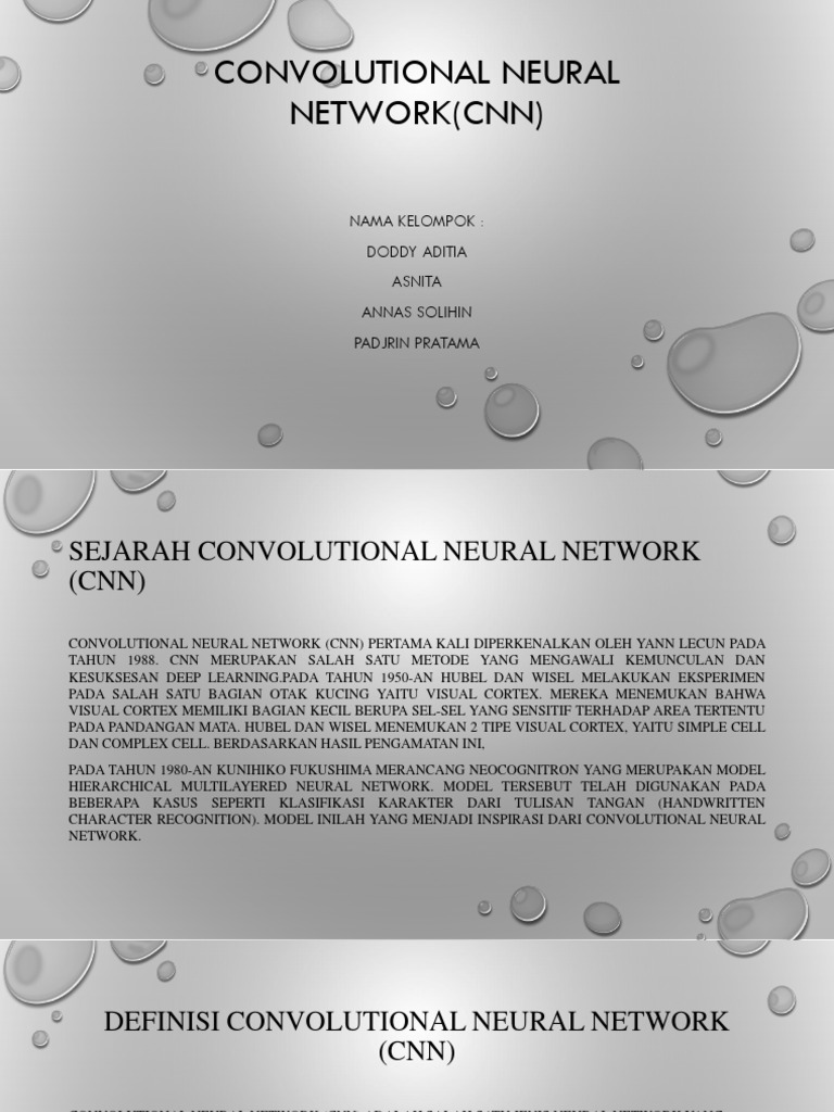 CONVOLUTIONAL NEURAL NETWORK (CNN) | PDF | Komputer