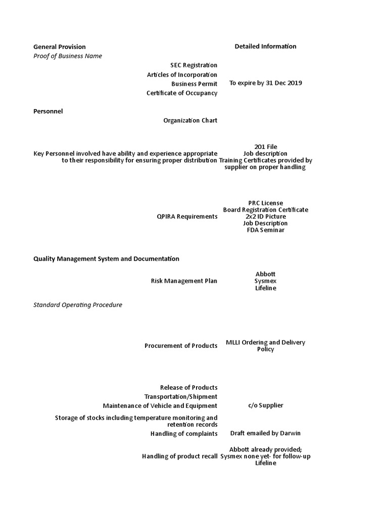 FDA CheckList PDF Food And Drug Administration Medical Device