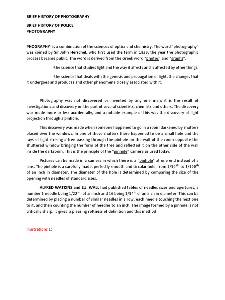 Notes In Photography Docx Electromagnetic Spectrum Camera