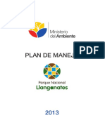 Plan Manejo PN Llanganates