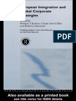  François Chesnais, Grazia Ietto-Gillies, Roberto Simonetti - European Integration and Global Corporate Strategies (2000, Routledge)