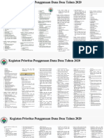 Brosur Prioritas Penggunaan Dana Desa 2020 PDF