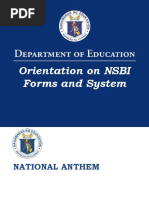 NSBI Orientation