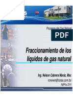 Procesos del Gas Natural: Fraccionamiento de los líquidos