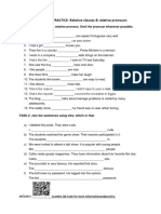 Relative Pronouns Worksheet