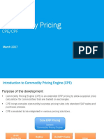 Commodity Pricing Engine (CPE) Configuration