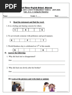 2199 moral edn term 2 worksheets pdf