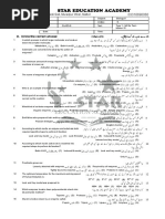 Bio 9th MCQ ch#6