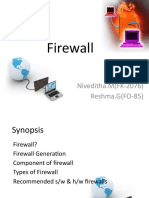 Firewall: Niveditha.M (FK-2076) Reshma.G (FO-85)