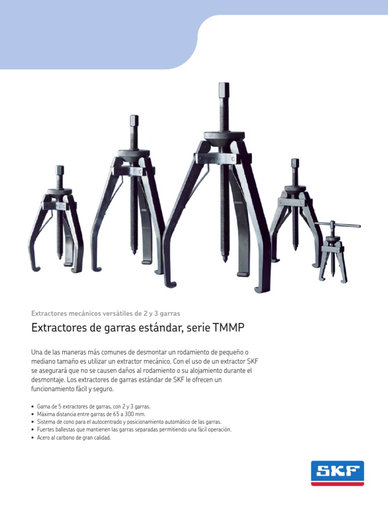 Extractor Rodamientos SKF, PDF, Física Aplicada e Interdisciplinaria