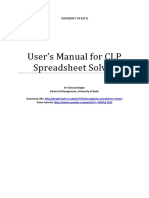 CLP Spreadsheet Solver Users Manual-V1.2