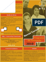 Folheto 1 Programa de Formaçao UTL