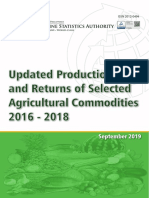 Updated Production Costs and Returns For Selected Agricultural Commodities Part II - Other Commodities, 2016-2018