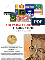 SURVEY LSI DENNY JA-5 Isu Partai Politik Terkini Di Tahun Politik PDF