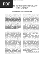 Software Defined Cognitive Radio Using Labview-Ieee Format