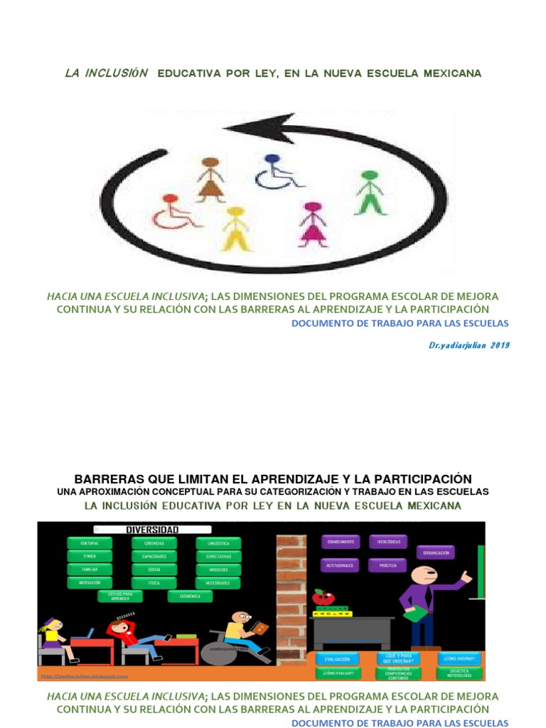 Inclusión Educativa En La Nueva Escuela Mexicana Pdf Inclusión