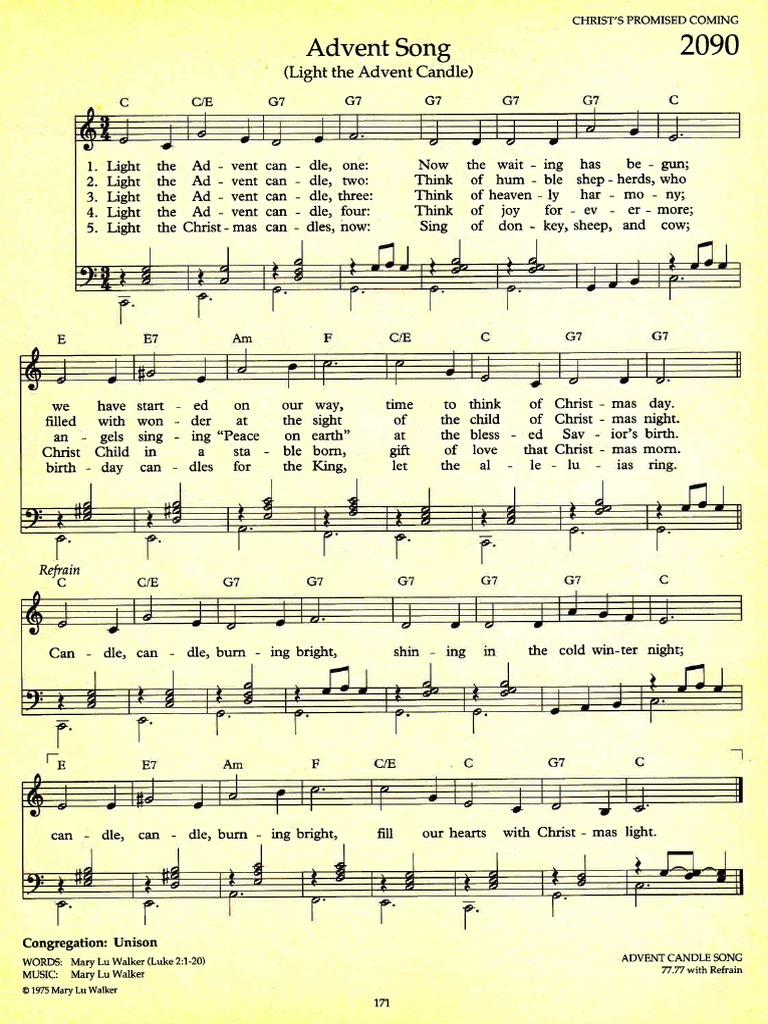 Advent Song Pdf Pdf