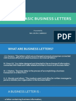 Writing Basic Business Letters