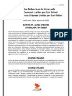 Solicitud de Regularizacion de San Rafael