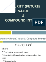 Maturity (Future) Value