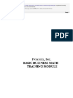 Basic Business Math Training Module153252