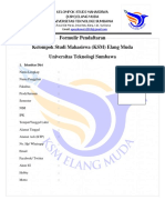 Form Pendaftaran Anggota KSM Elang Muda UTS 2019