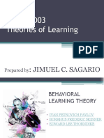 Theories of Learning: Behaviorism and Conditioning