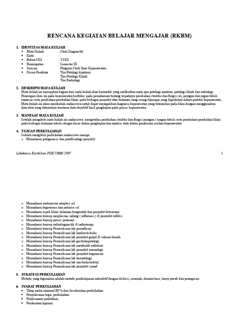 Contoh RKBM | PDF | Sains & Matematika