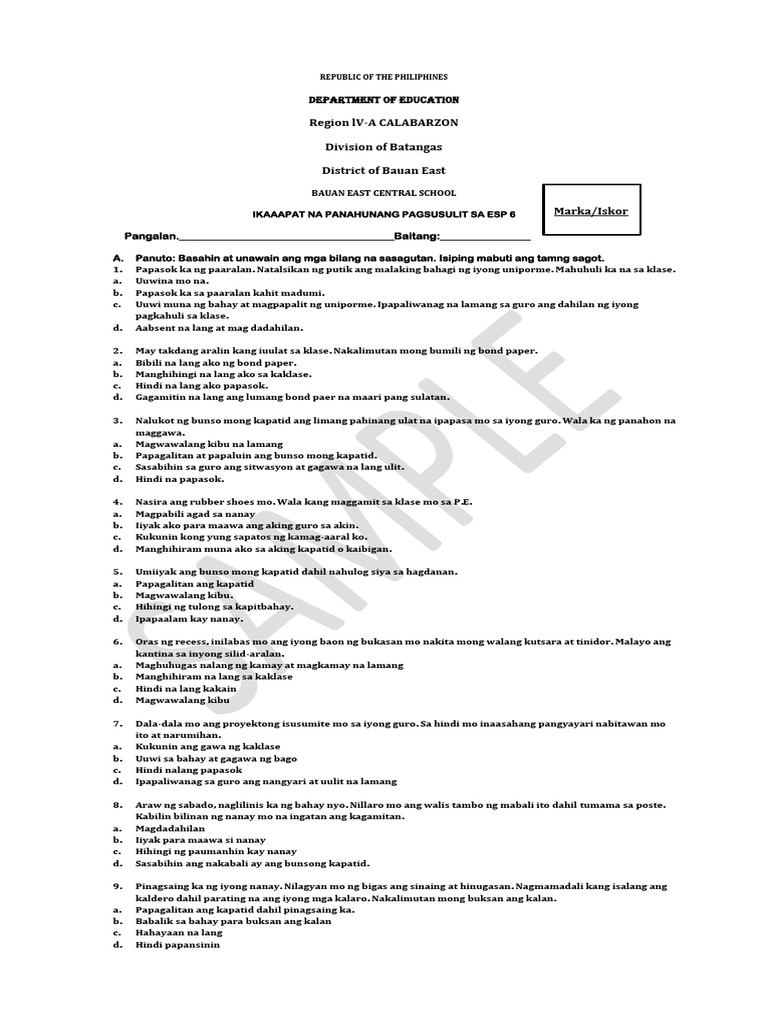 Esp Clerance | PDF