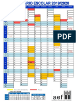 Calendário Escolar 19'20