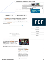 Definición de Proyecto Comunitario - Qué Es, Significado y Concepto