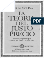 Luis de Molina La Teoria Del Justo Precio