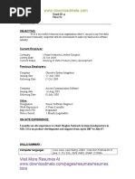 Core Java Resume With 4.6 Years Experience