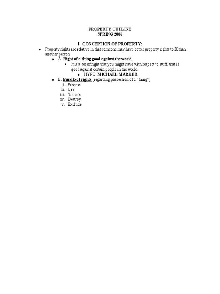 Understanding Property Rights and Acquisition | PDF | Concurrent Estate ...