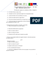 Ficha de trabalho - Elementos Químicos - QM3 (II)