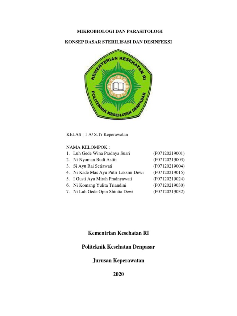 Sterilisasi Dan Desinfeksi | PDF