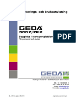 Anvisning Geda Z-ZP 2 BL145SV2013-05