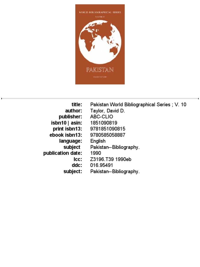 Pak Bibliography PDF PDF Muhammad Zia Ul Haq Pakistan picture