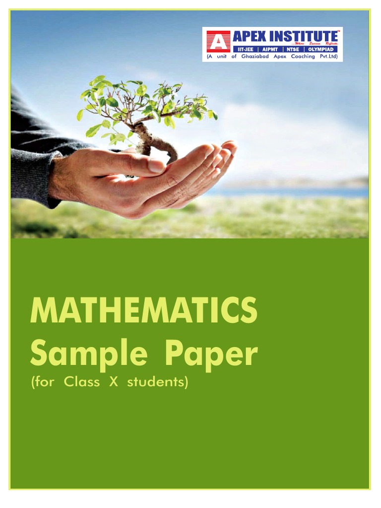 Class 10 Mathematics Sample Paper | PDF | Triangle | Circle