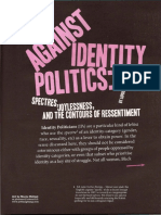 Against Identity Politics Spectres, Joylessness, and The Contours of Ressentiment PDF