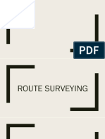 Route Surveying - Earthworks