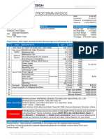 Invoice 1PCS Front Screen P1.8 1920X1080P PROFORMA INVOICE LT010920KNP1349