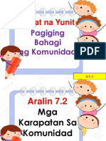 ARALING PANLIPUNAN-UNIT 4 ARALIN 7.2 Demonstration Teaching: "Mga Karapatan Sa Komunidad"