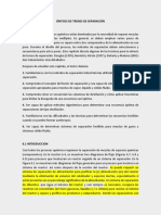 Síntesis de Los Trenes de Separación