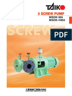 Taiko MSDA Three Screw Pump