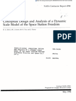 Conceptual Design and Analysis of A Dynamic Scale Model of The Space Station Freedom