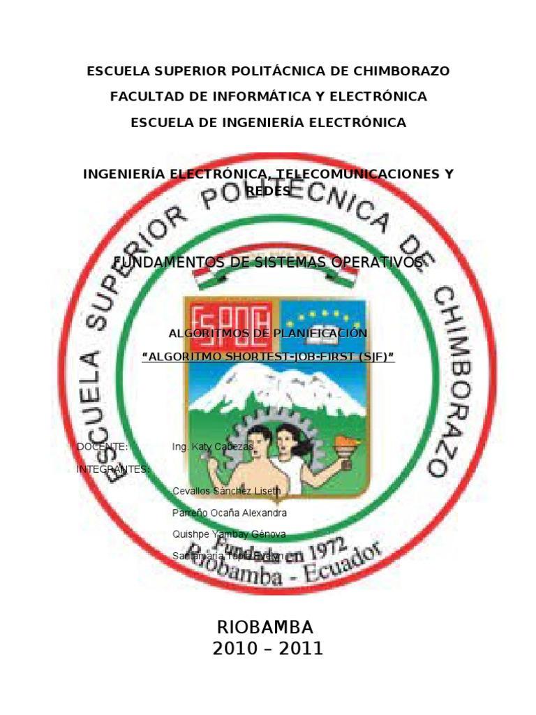Fso algoritmos de planificaci n algoritmo sjf shortest job first