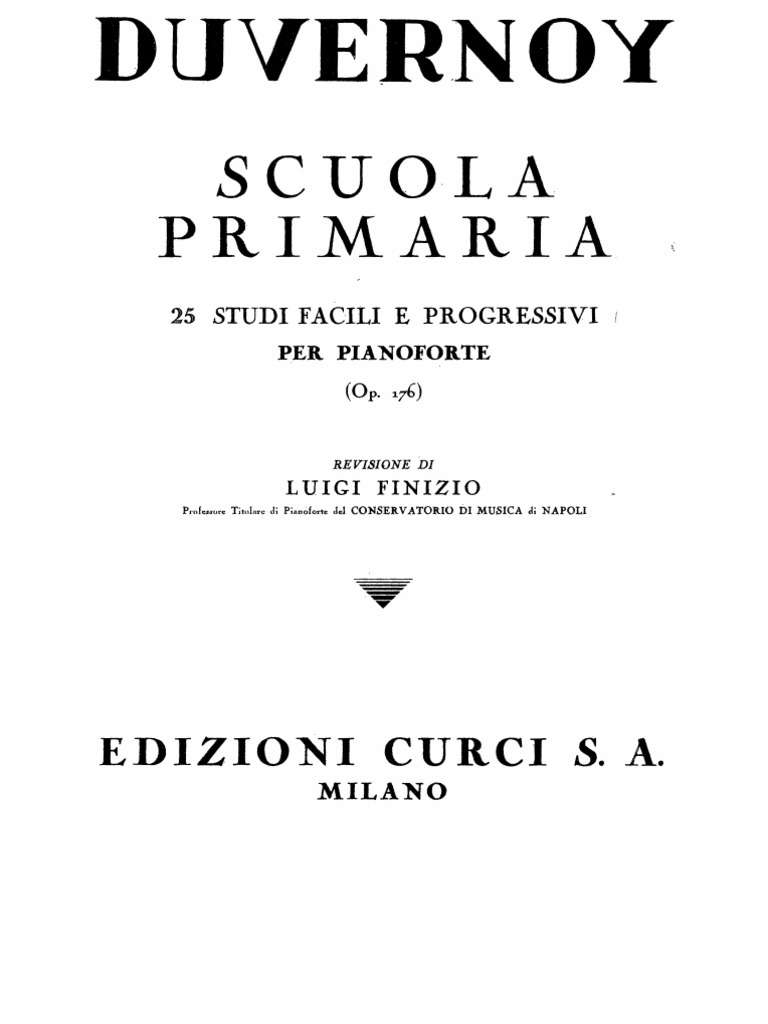 Duvernoy Scuola Primaria Op.176 - 25 Studi Facili E Progressivi Per Musica - Foto 9